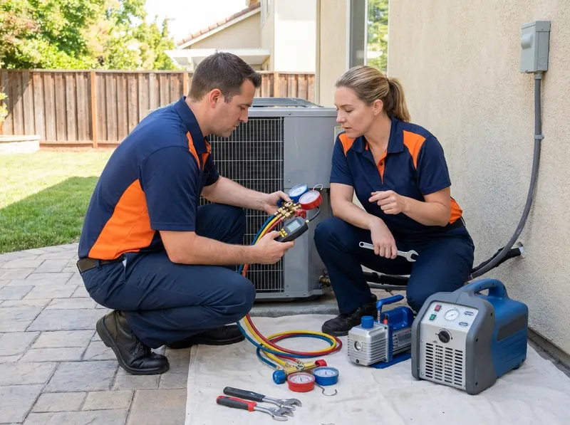 AC Refrigerant Leak Detection & Repair in Pleasanton, CA