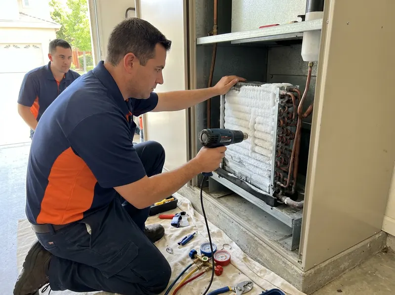 Frozen Evaporator Coil Repair in Pleasanton, CA